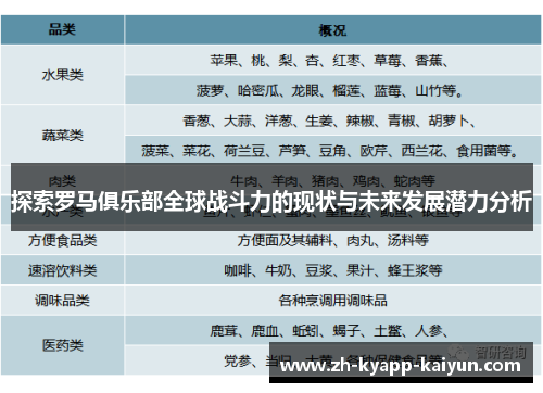探索罗马俱乐部全球战斗力的现状与未来发展潜力分析