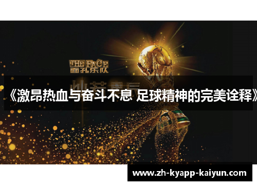 《激昂热血与奋斗不息 足球精神的完美诠释》
